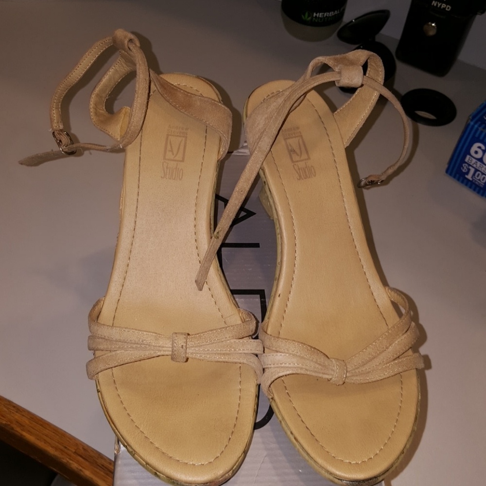 Andrew Stevens Wedge Heel Sandals